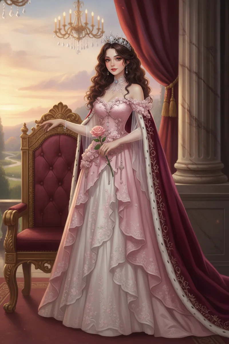 The official palace portrait of Princess Seraphina