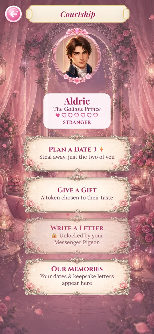 A courtship page